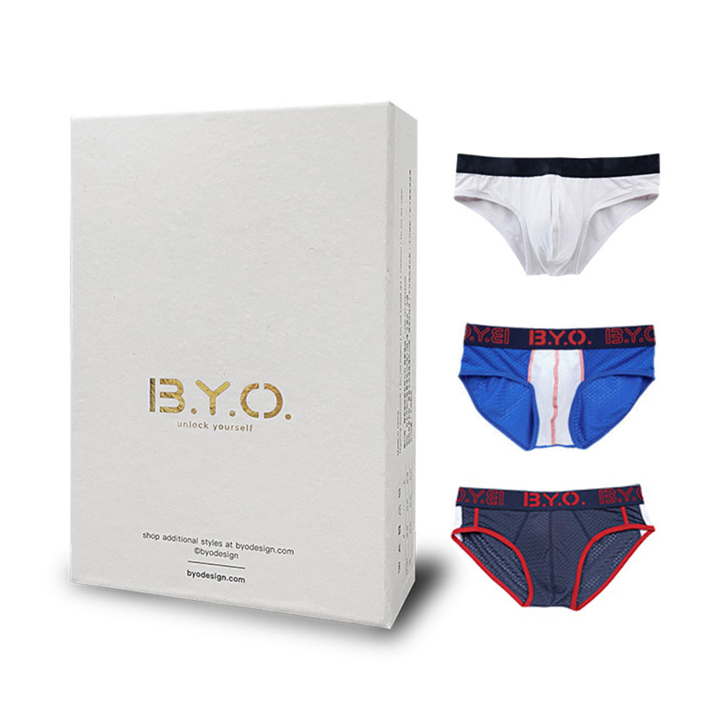 B.Y.O.｜Beyourown x Classic 三角內褲 舒適禮盒組 (3入) - XL號