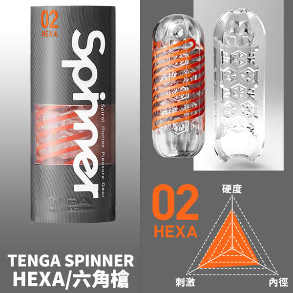 TENGA｜SPINNER自慰杯02 - HEXA 飛機杯